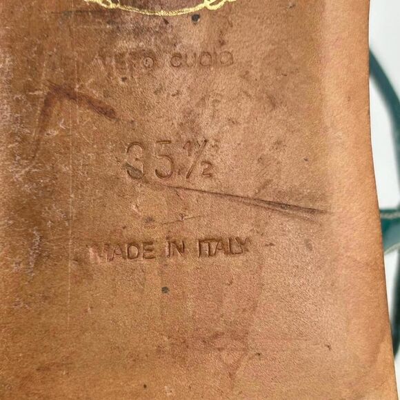 Prada Womens T-Strap Thong Sandals US 5 Turquoise Blue Flat Shoes Ankle Strap - Picture 11 of 11